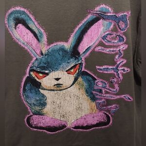 Melanie Martinez Portals Band Shirt Size Medium Green Pink Angry Bunny Rabbit
